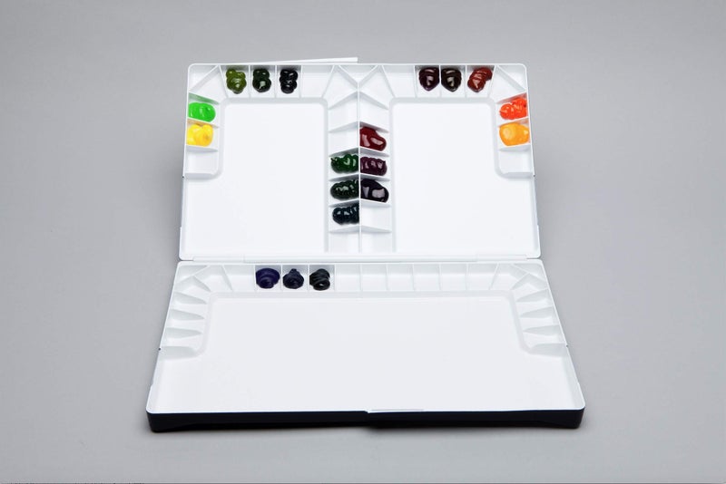 Mijello Studio Watercolor Palette, 55 Paint Wells, Blue, Foam Dauber Included, 14.4"" X 1.5"" X 9.13"", 1 - Image 2